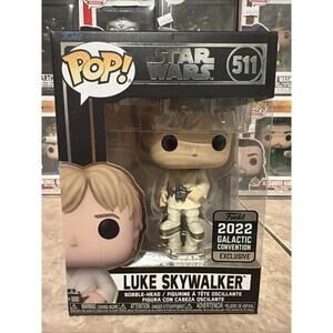 Funko Pop! 2022 StarWars 2022 Galactic Convention 511 Luke Skywalker w/Protector